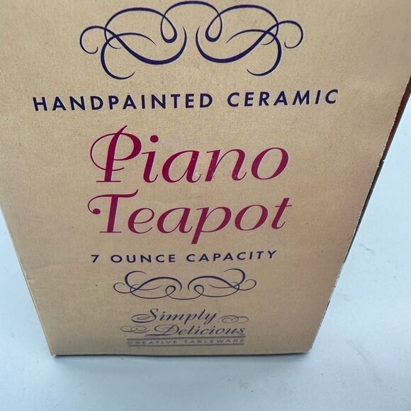 Simply Delicious ceramic piano teapot - Picture 12 of 15